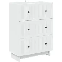 vidaXL Ladekast Wit 66 x 34,5 x 90 cm Bewerkt hout