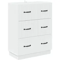vidaXL Ladekast Wit 66 x 34,5 x 87 cm Bewerkt hout