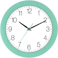 Eurotime Tijdsein gestuurde wandklok, licht groen