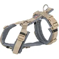 Trixie Hondentuig Premium Trekking Zand Taupe / Grafiet Grijs - 80-97X2,5 cm (XL, Hond, Hondensport), Kraag + Leiband