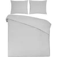 DoubleDry Dekbedovertrek 100% natuurlijk katoen eenpersoons 140x200/220 cm + 1