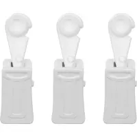 Mardom - Plafondrail Clip - 20 Stuks - Wit - Met Rol
