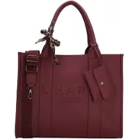 Charm London Bond Laptoptas - 15.6" laptopvak - afneembare schouderriem - bordeaux