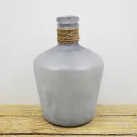 Sense Decoratieve fles vaasje- Frosted vaas - Kleine Glazen Flesjes – Bloemenvaasje – Mini Fles vaas