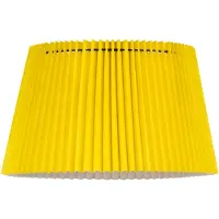 Home Sweet Home Papieren Gevouwen Lampenkap - Conisch - Geel - ø40 x 24 cm - E27 fitting - Voor Staande Lamp - Ontworpen voor woonkamer en eetkamer