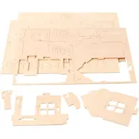 Creativ Company 3D Houten Constructie Set Huis