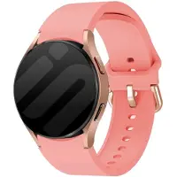 Strap-it siliconen bandje met gesp geschikt voor Samung Galaxy Watch 7 (40 & 44mm) / Galaxy Watch 6 (Classic) / Galaxy Watch 5 (Pro) / Galaxy Watch 4 (Classic) / Galaxy Watch FE - roze