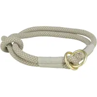 Trixie HALSBAND HOND SOFT ROPE HALFSLIP LICHTGRIJS 25X0.6 CM