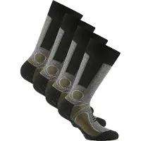 Rohner Sokken grijs gemêleerd / kaki / zwart / wit