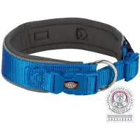 Trixie Halsband Hond - Extra Breed Royal Blauw 33-42 cm - Reflecterend Polyester