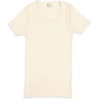 Engel - Women's Unterhemd S/S - Merino-ondergoed 42/44, wit/grijs