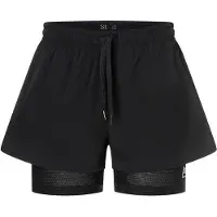 Super.natural - Women's Double Layer Shorts - Short XS, zwart