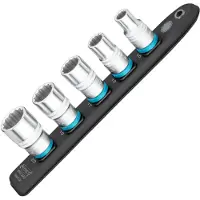 Hazet SmartRail · Flexibele kunststof opsteekstrip 900Z-SR/5 · 1/2 inch (12,5 mm) vierkant hol · Buitentwaalfkant tractieprofiel · 5-delig · 10 · 13 · 17 · 19 · 22