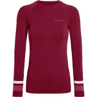 Falke Damen Maximum Warm Round Neck sneldrogend functioneel materiaal functioneel shirt met lange mouwen dames merlot - maat 8117