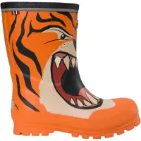 Viking Regenlaarzen - Jolly - Oranje/Multi m. Tijger - - 34 - Regenlaarzen