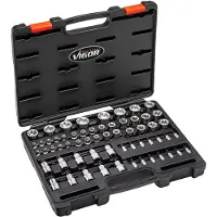 Vigor V7920N Dopsleutelinzetset 1/2 (12.5 mm), 1/4 (6.3 mm), 3/8 (10 mm) 60-delig