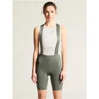 Craft Fietsbroek kort met bretels Dames Grijs - ENDUR BIB SHORTS C2 W Leaf - L