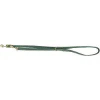 Trixie hondenriem pure verstelbaar leer saliegroen M-l 200x2 cm
