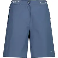 CMP - Women's Free Bike Stretch Bermuda + Mesh Underwear - Fietsbroek 36, blauw
