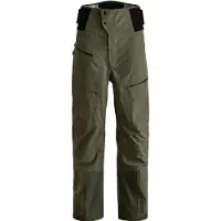 Ortovox - Skibroeken - Ravine Plus 3L Pants M Dark Wild Herbs voor Heren van Wol - Maat M - Kaki