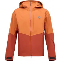 Black Diamond - Ski jassen - M Recon Stretch Shell Saffron Burnt Sienna voor Unisex van Nylon - Maat XL - Oranje