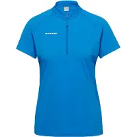 Mammut Ducan Fl Half Rits T-shirt Met Korte Mouwen Blauw XS Vrouw