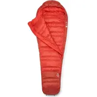 Rab - Trekking slaapzakken - Alpine -6C / 20F Dark Horizon/Tuscan Red voor Unisex - Maat Links - Rood