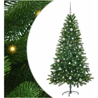 vidaXL Kerstboom met 150 LED met standaard Groen 150 cm PE