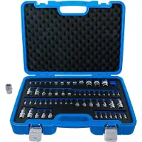 Bgs Bit- en dopsleutelset - E-profiel / Torx / Torx met boring / TP-profiel (voor Torx Plus) - 60 delig