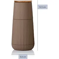 AdHoc Peper- en Zoutmolen Scape Dark Beige & Light Beige 12,3 cm