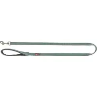 Trixie Hondenriem - Premium Salie 100x2.5 cm - Robuust Singelband, Neopreen Handvat, Oogje voor Penning