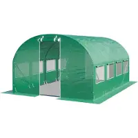 TOOLPORT Tunnelkas 3x4 m, PE-folie, groen