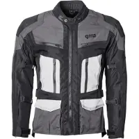 GMS Tigris Zwart Grijs Wit Waterdichte Textiele Motorjas Maat 2XL