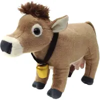 Wild republic knuffel koe junior 30 cm pluche bruin