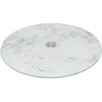 5 Five Hapjes serveer draaiplateau - Marmer look glas - D32 cm - Tapas/kaas/voedsel