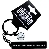 Bring Me The Horizon - Text Logo 6-Point Star Charm Sleutelhanger - Zwart