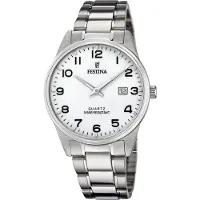 Festina Analoog horloge 'Acero Clasico' wit