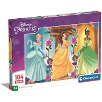 Clementoni legpuzzel super color disney prinses, 104st.