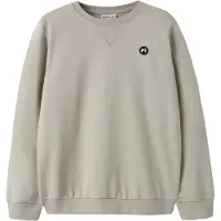 Name it Sweatshirt 'Vimo' donkerbeige / zwart / wit
