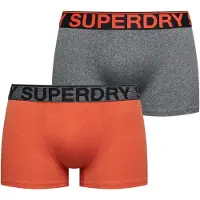 Superdry Boxershorts grijs gemêleerd / oranje / zwart