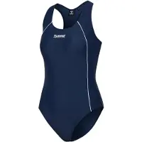 Hummel Sportbadpak 'Pulse Piping' enziaan / wit
