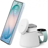 Belkin Boostcharge Pro Draadloos Oplaadstation Qi2 25w - Wit