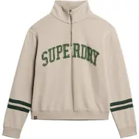 Superdry Sweatshirt 'Athletic Essentials' greige / groen