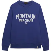 Superdry Sweatshirt 'Merchant Vintage' royal blue/koningsblauw / wit
