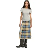 Superdry Check Pleated Midi Rok