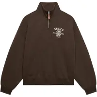 Superdry Sweatshirt 'Country Club' ecru / donkerbruin