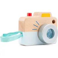 Woet Houten Speelgoedcamera - 'Mijn Eerste Camera' met Kaleidoscoop-Effect - Educatief Rollenspel Speelgoed - Vanaf 18 Maanden