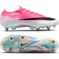 Nike Mercurial Vapor 17 Elite IJzeren-Nop Voetbalschoenen (SG) Felroze Wit Zwart