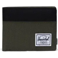 Herschel Eco | Roy RFID - Forest Night/Black / Portefeuille gemaakt van gerecycleerde materialen / met meerdere kaartsleuven / Beperkte Levenslange Garantie / Groen & zwart
