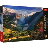 Trefl legpuzzel Photo Odyssey Lauterbrunnen Zwitserland 1000 stukjes.